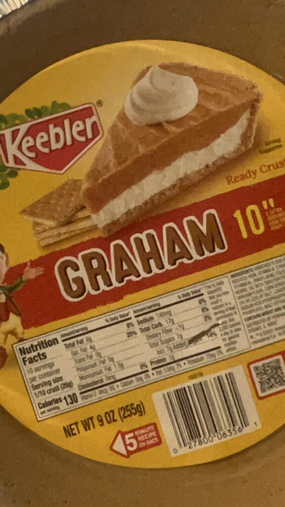 Keebler Graham cracker crust