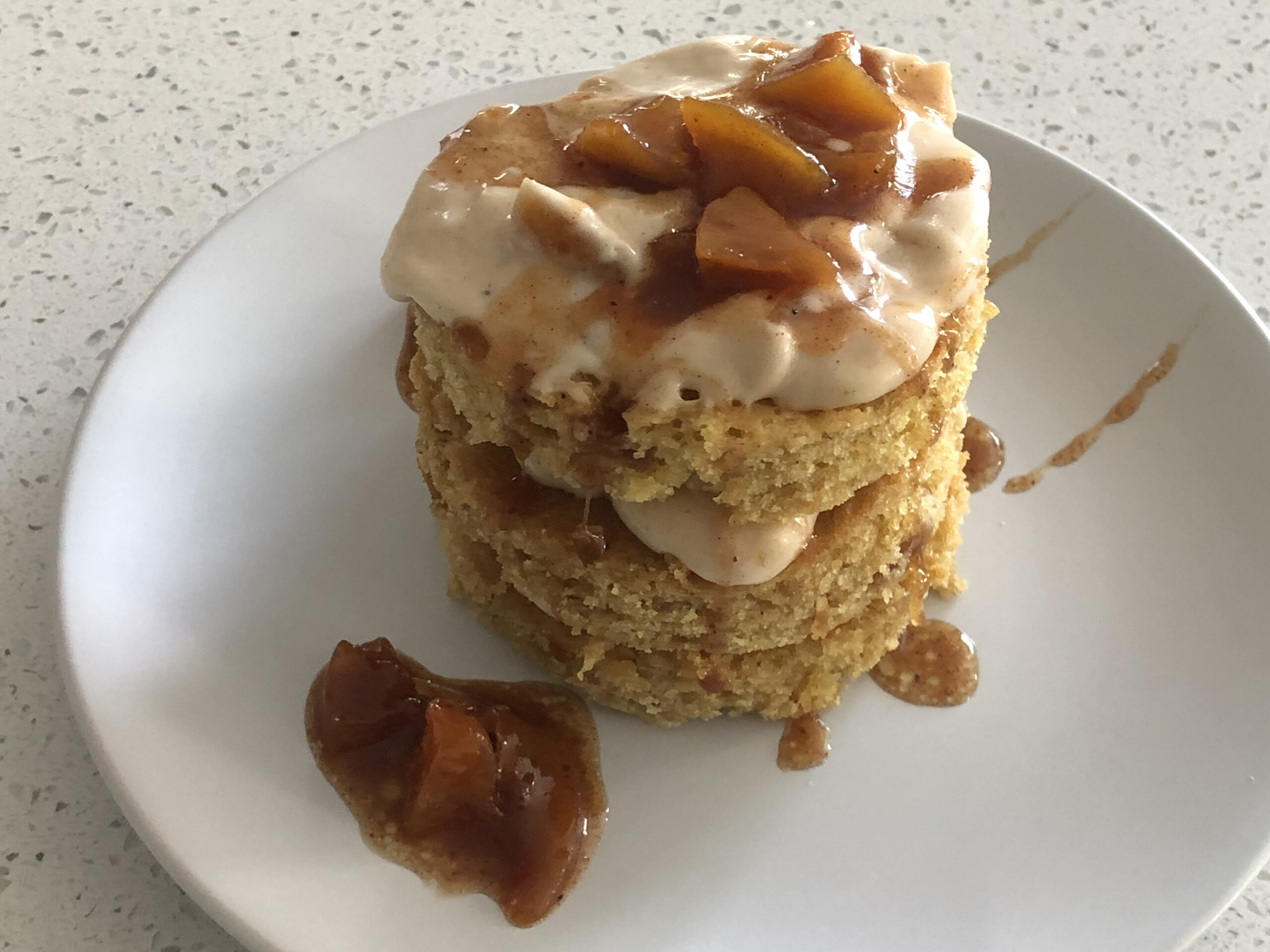 Peach Cobbler Lunch Box Cake