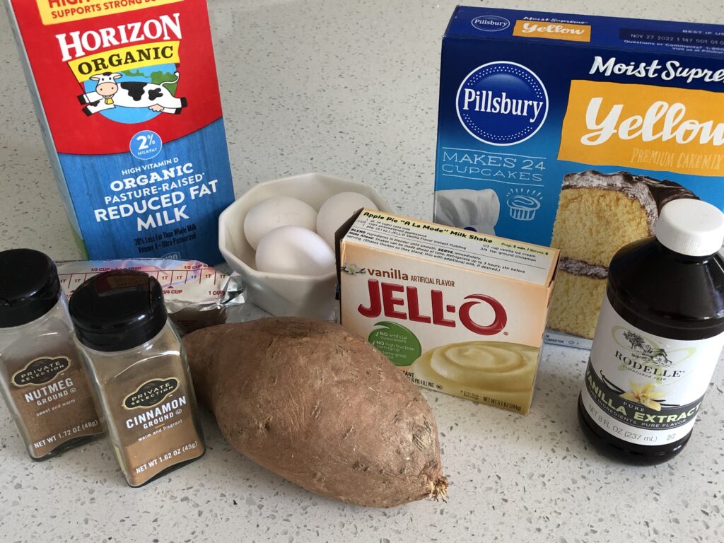 Sweet potato ingredients