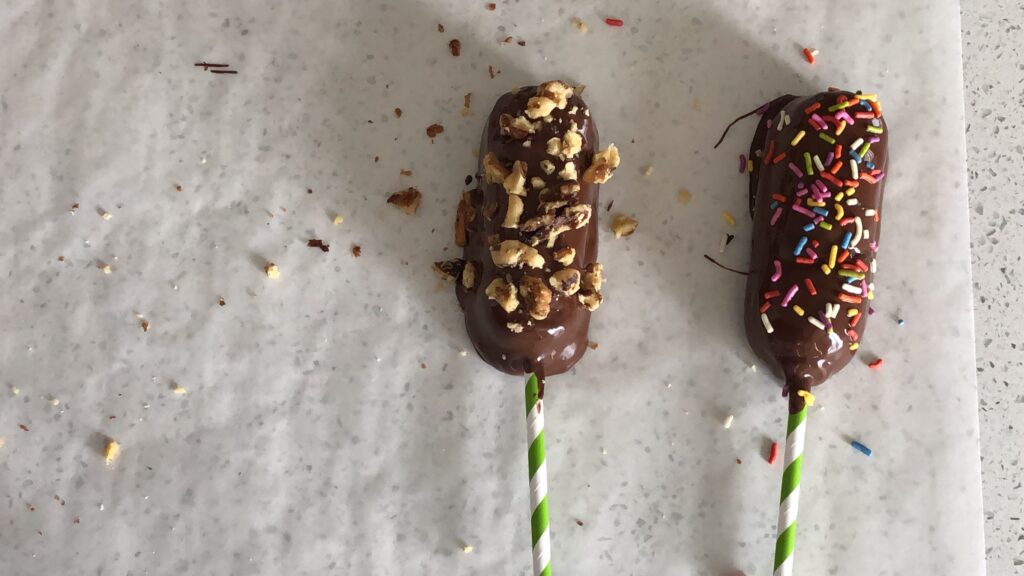 Toppings on your chocolate covered Twinkie's