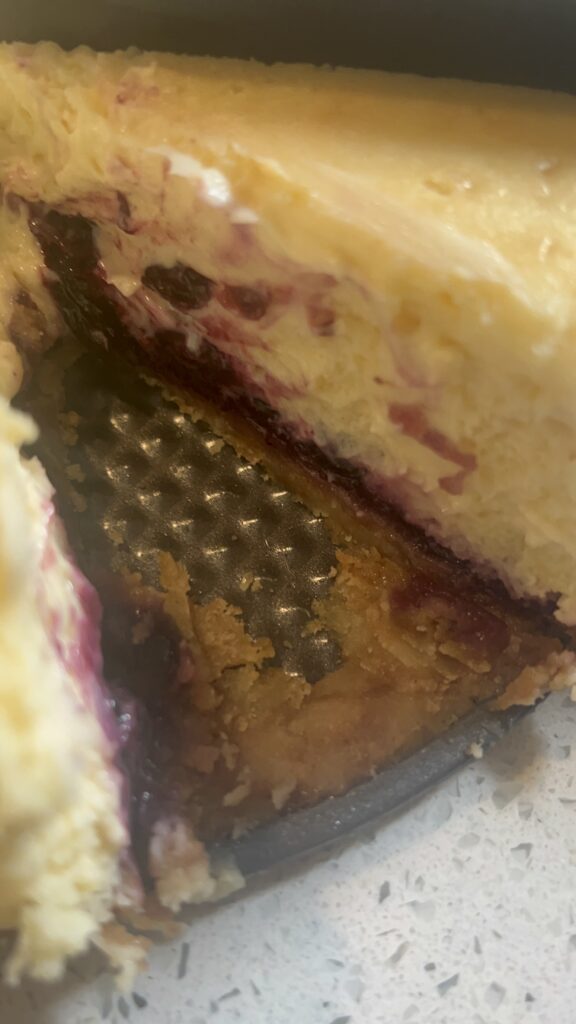 Cooked Lemon Blueberry Cheesecake 