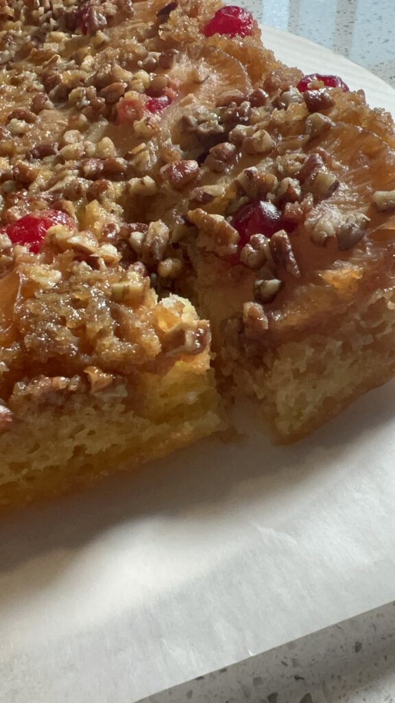 Delicious Pineapple Upside Down Cake with Pecans