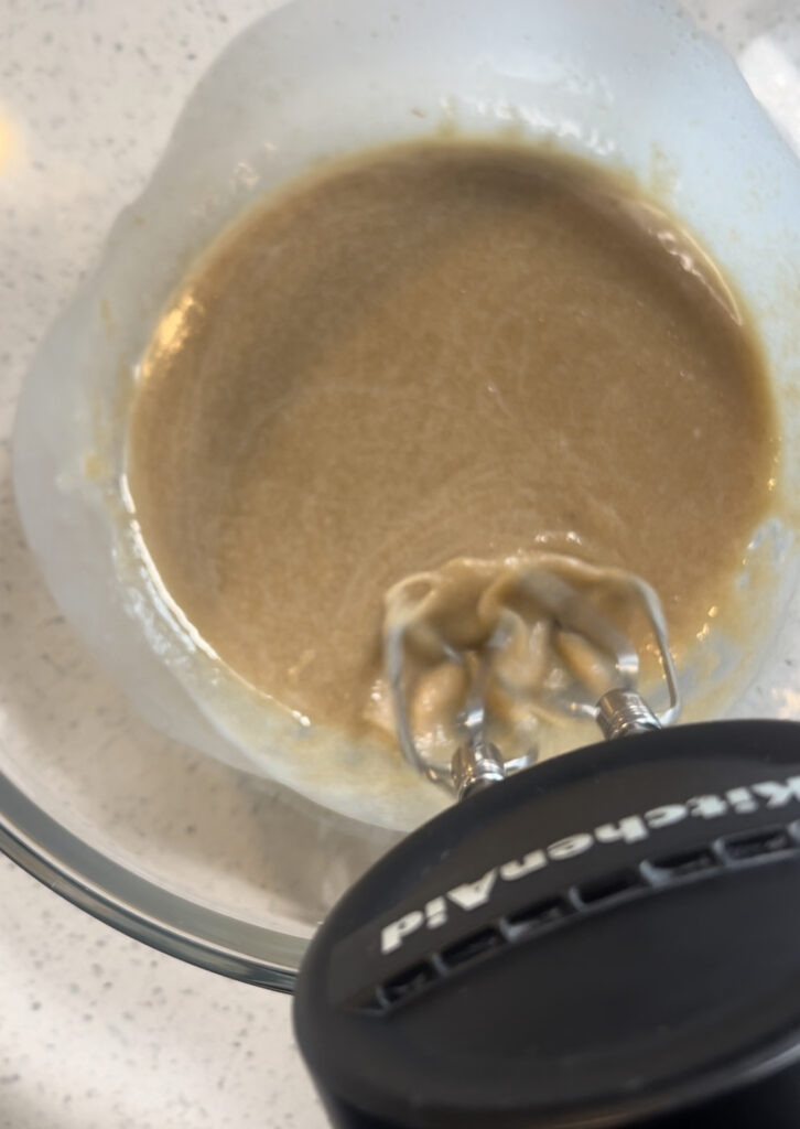 Add the sugar to the cookie mix