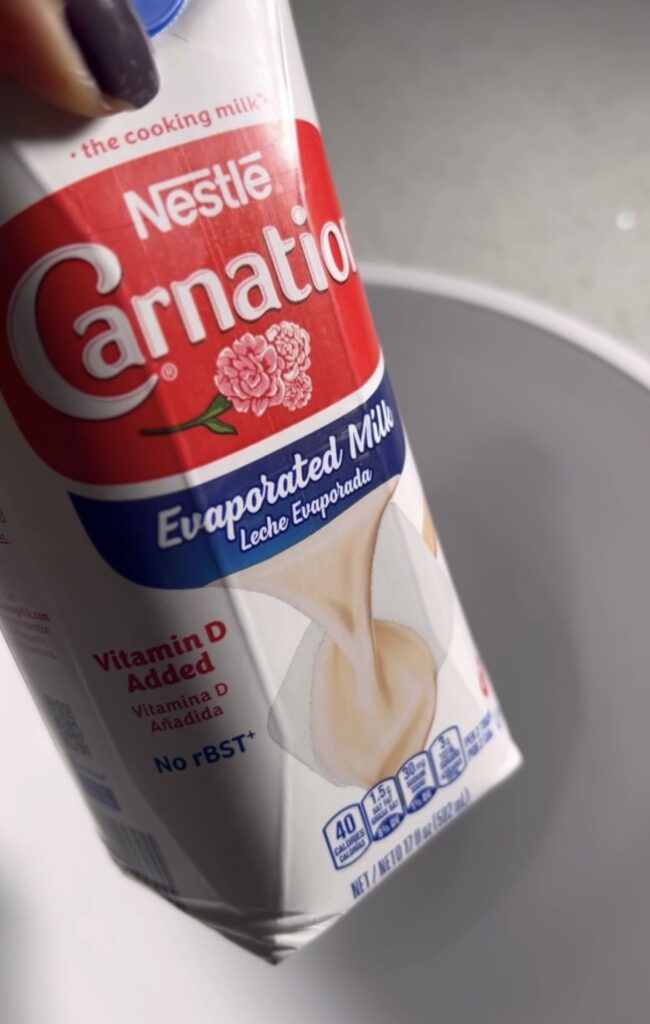 evaporated milk for frosting